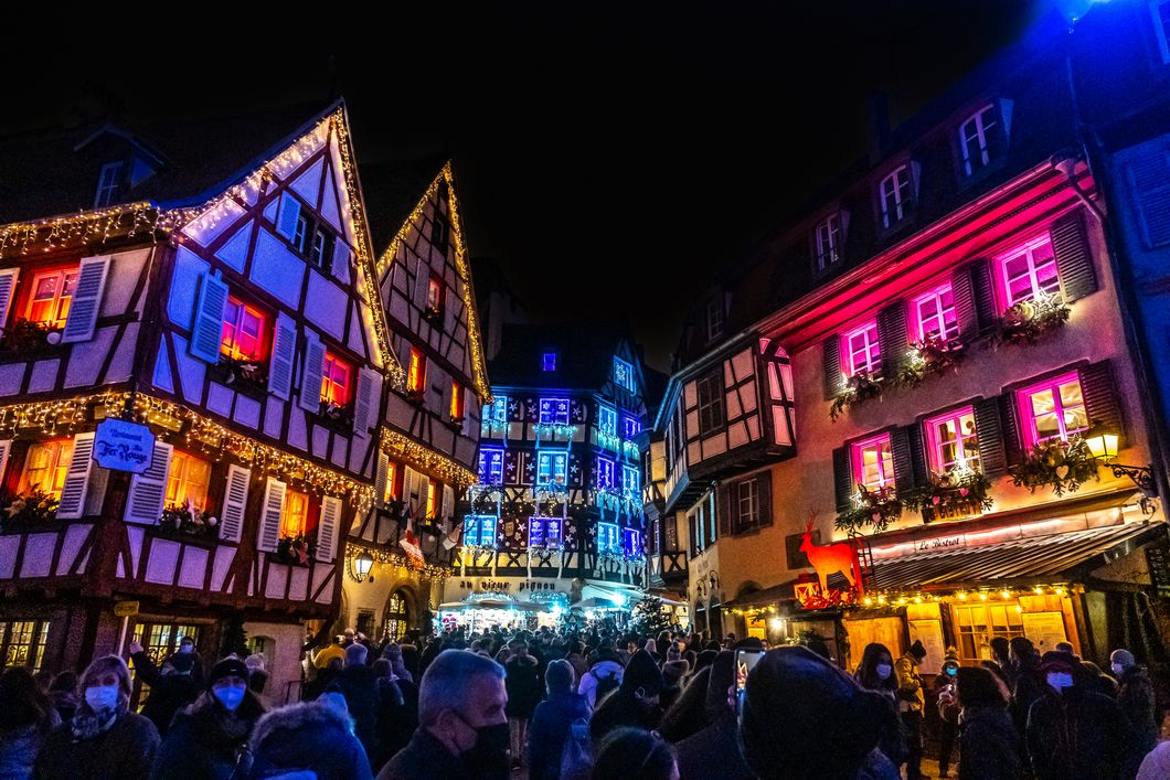 Marché de Noël de Colmar dans la Petite Venise illuminée